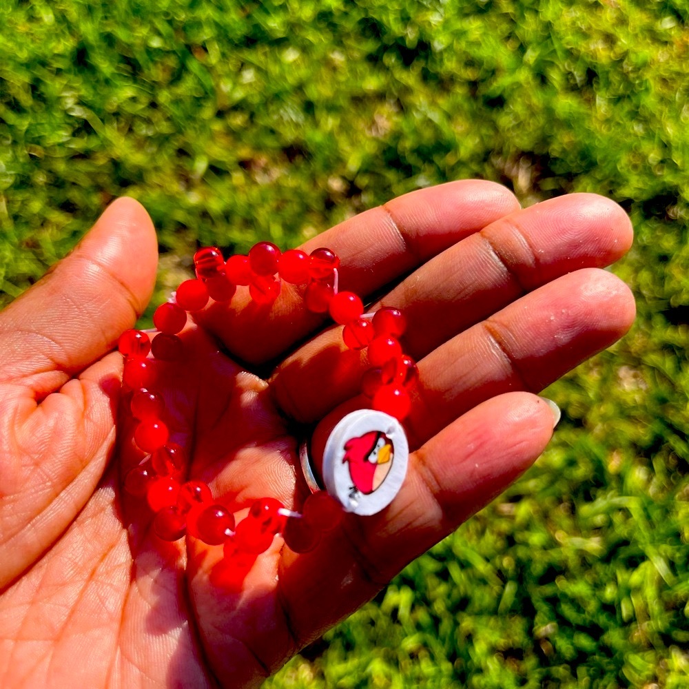 Handmade Angry Birds Inspired Bracelet by the Character “Red
